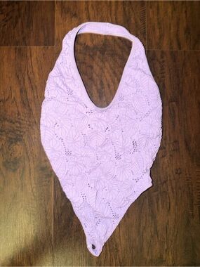 Urban Outfitters Lilac Lace Halter Bodysuit